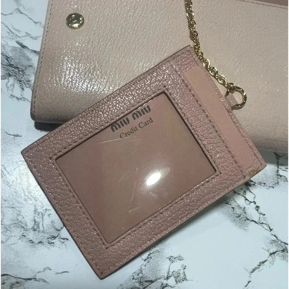 MIU MIU Two tone pink wallet - Picture 7 of 14